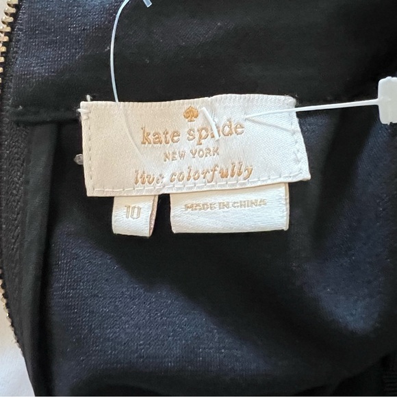 Kate Spade Black Zip Up Pull Over | Size 10| - Picture 4 of 5